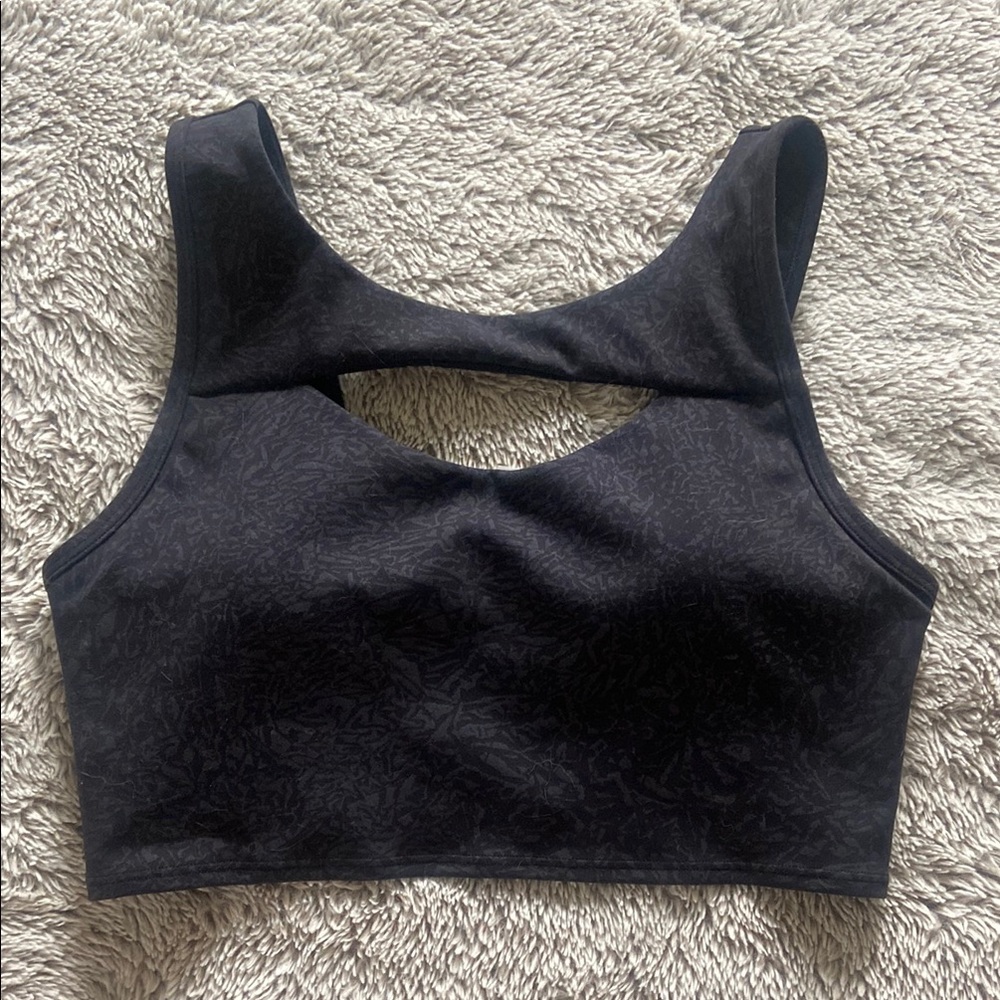 LuluLemon sports bra with cutout